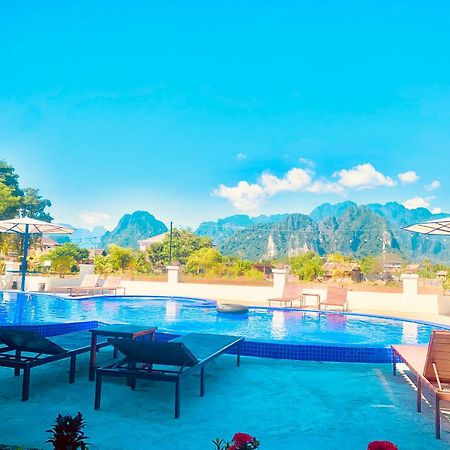Vang vieng Garden Hotel Buitenkant foto
